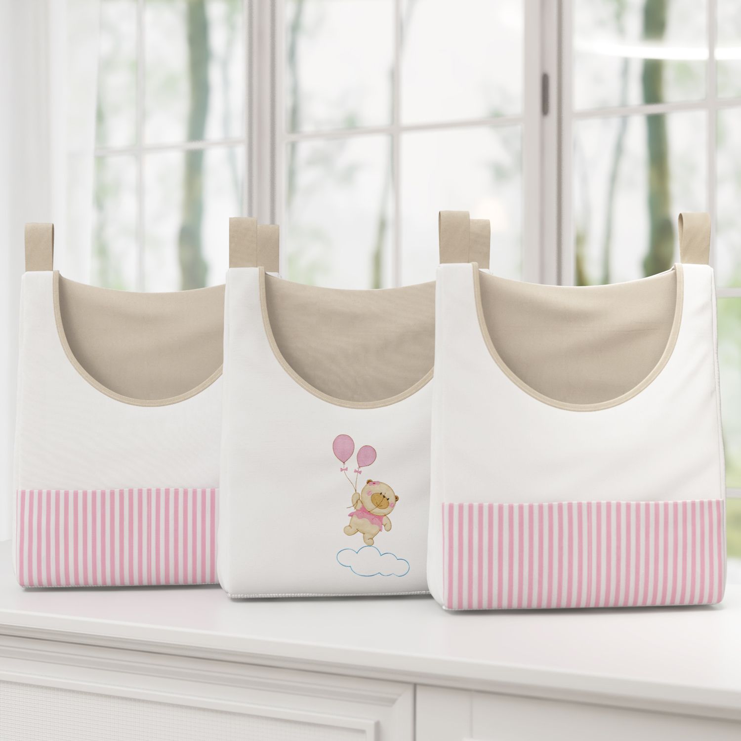 Porta Fraldas Varão Ursinha Nina e o Balão