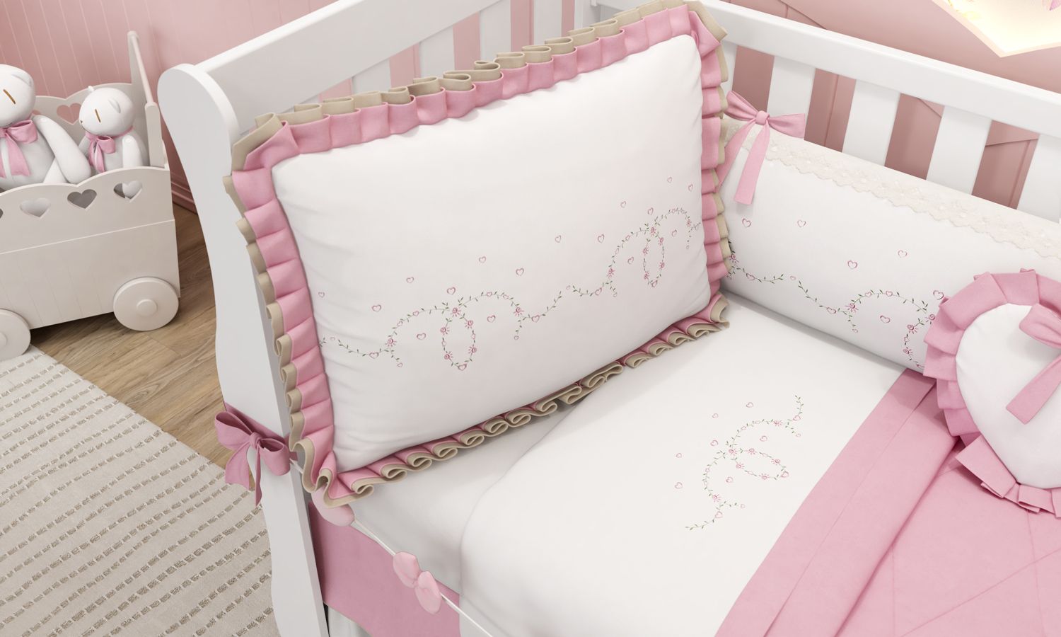 Kit Berço Alice Rosa