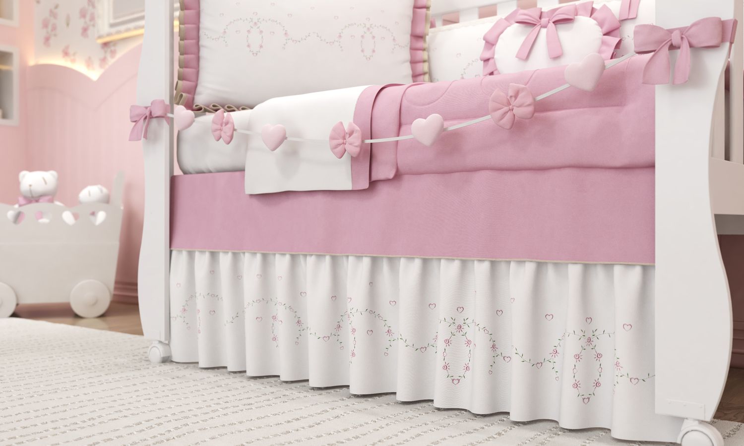 Kit Berço Alice Rosa