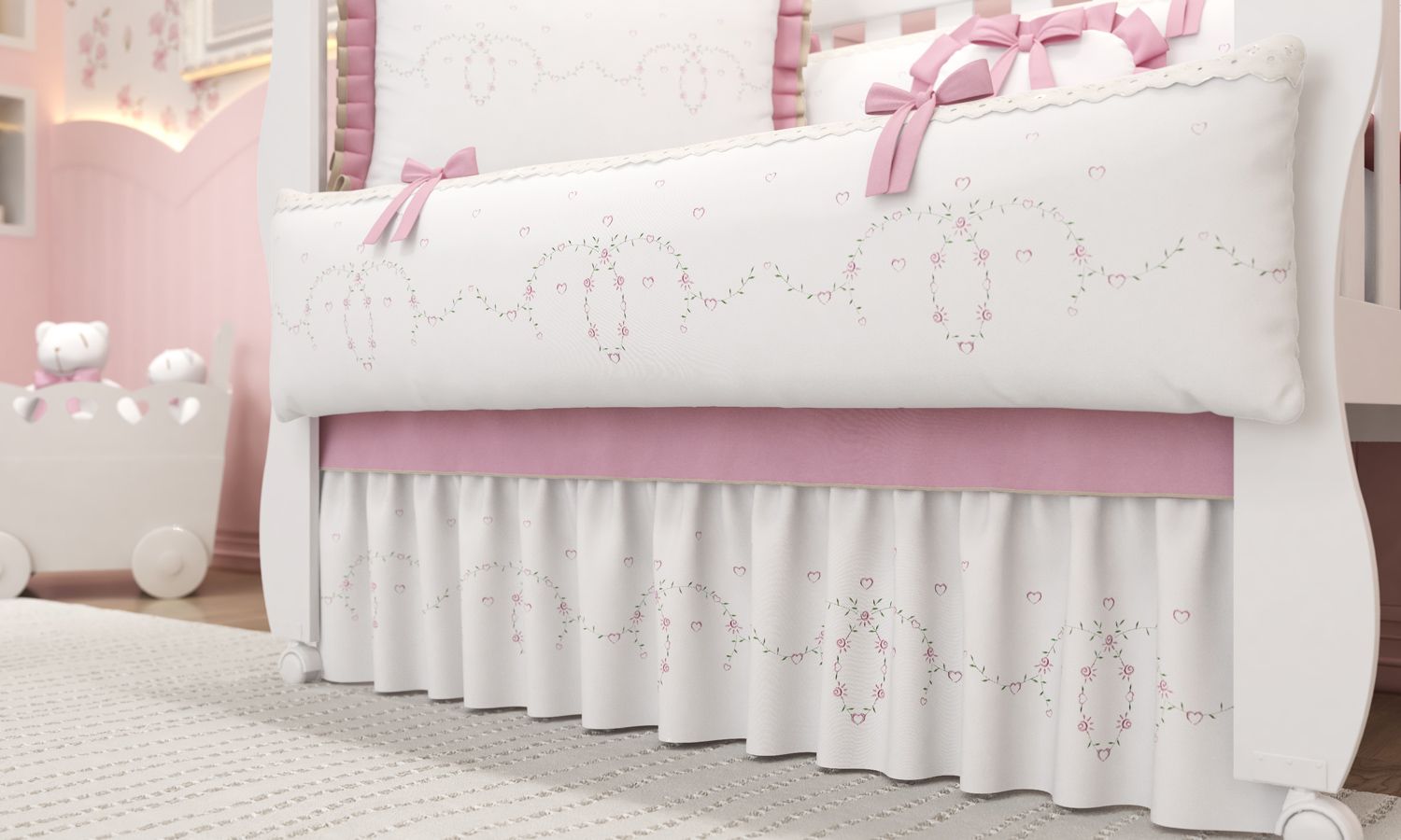 Kit Berço Alice Rosa