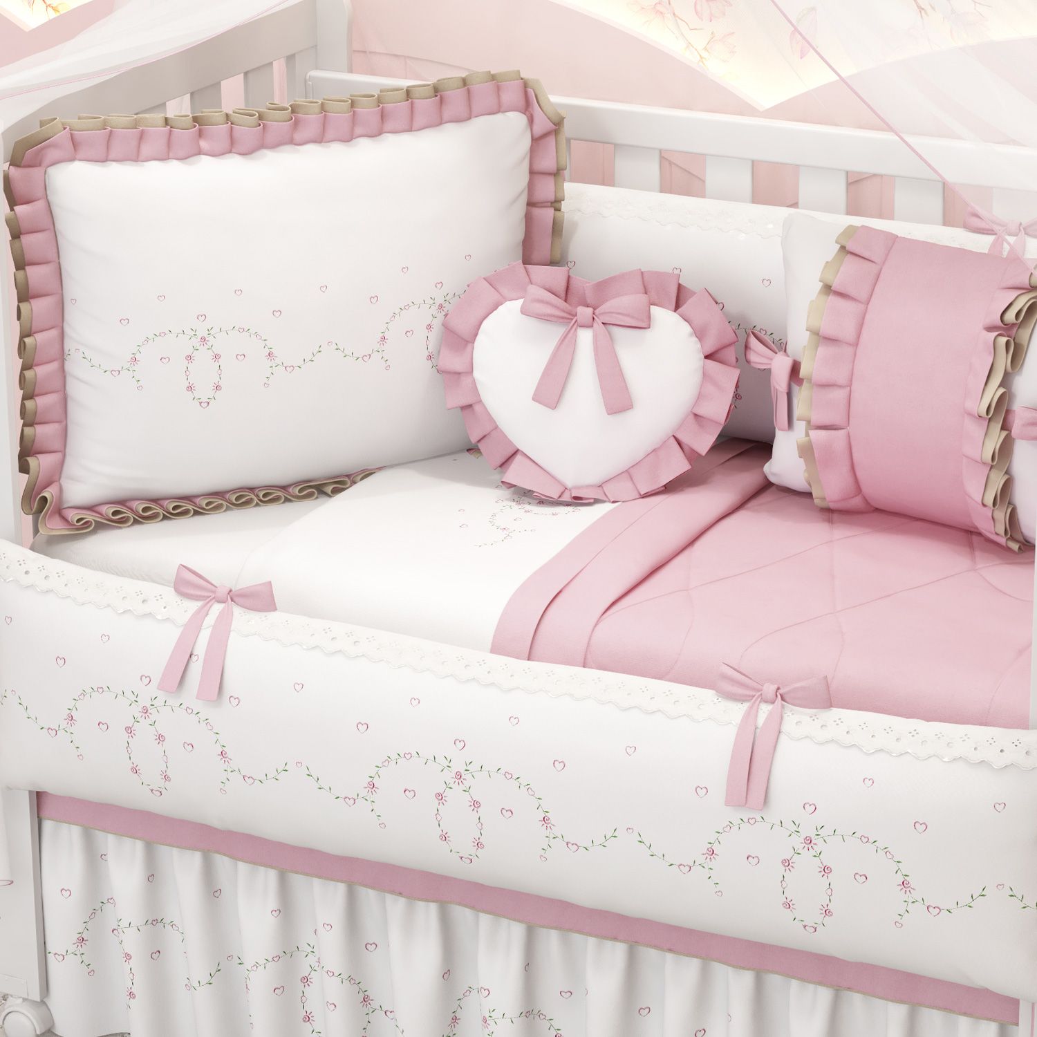 Kit Berço Alice Rosa