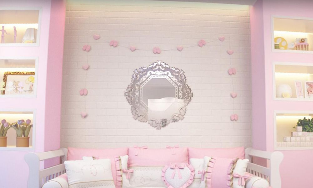 Varal de Berço Alice Rosa 1,30m