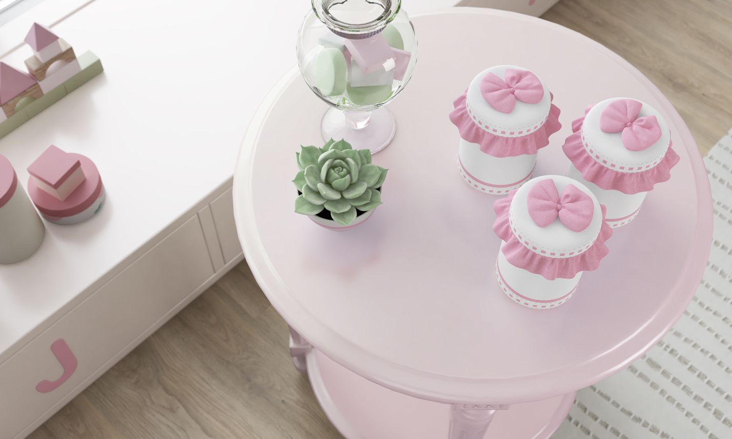 Jogo de Potes Alice Rosa