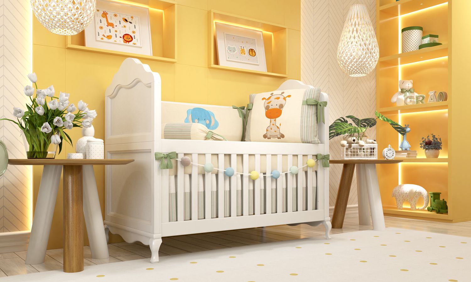 Kit Berço Brincadeira na Selva