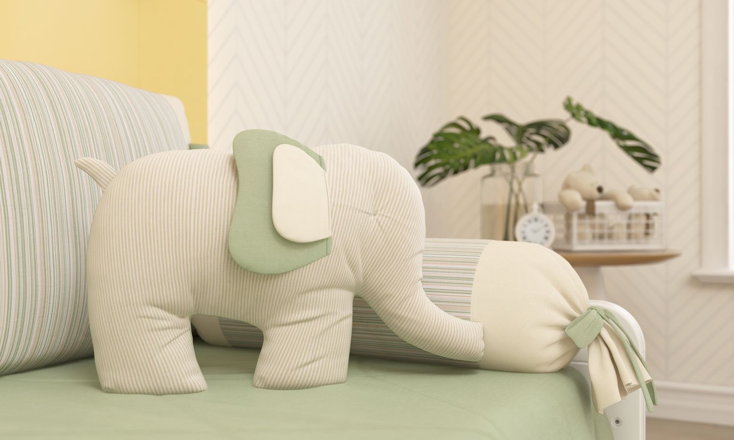 Almofada Elefante Brincadeira na Selva 50cm