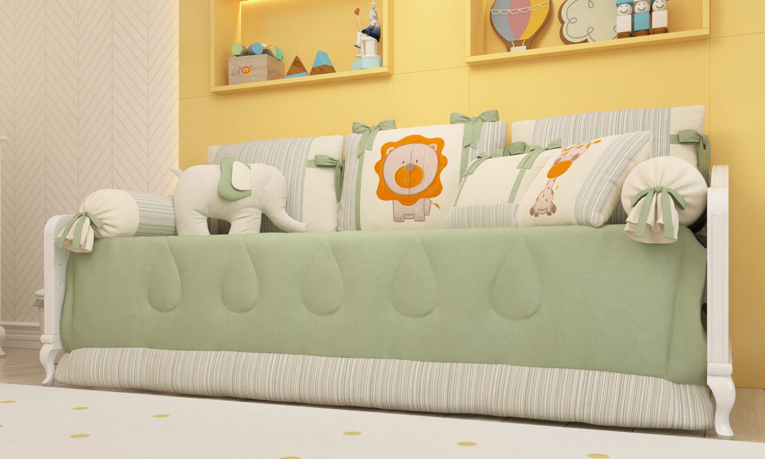 Kit Cama Babá Brincadeira na Selva