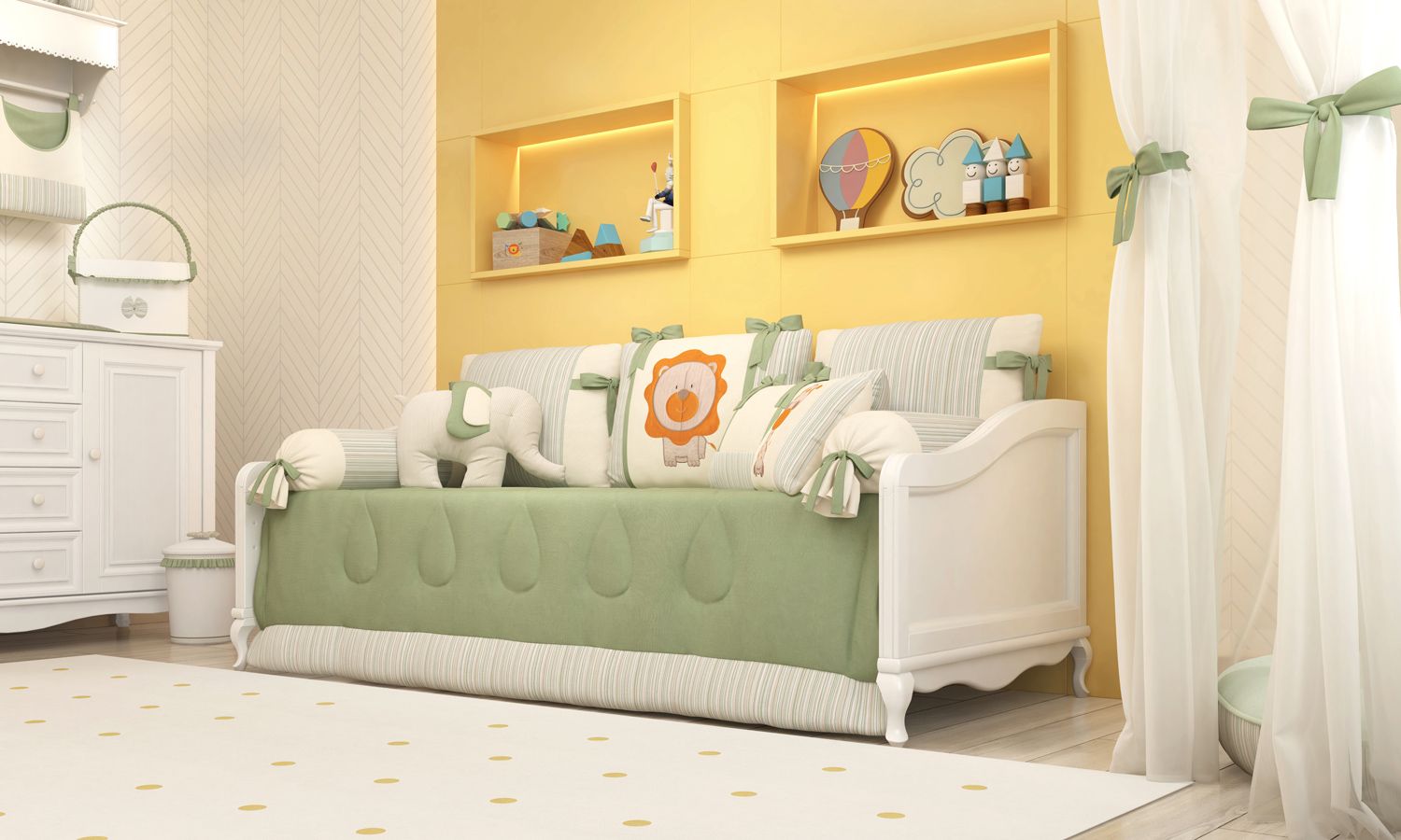 Kit Cama Babá Brincadeira na Selva