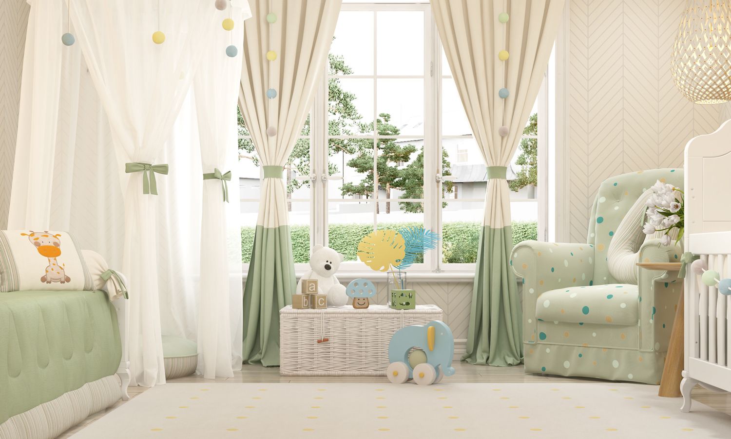 Cortina Brincadeira na Selva 1,50m