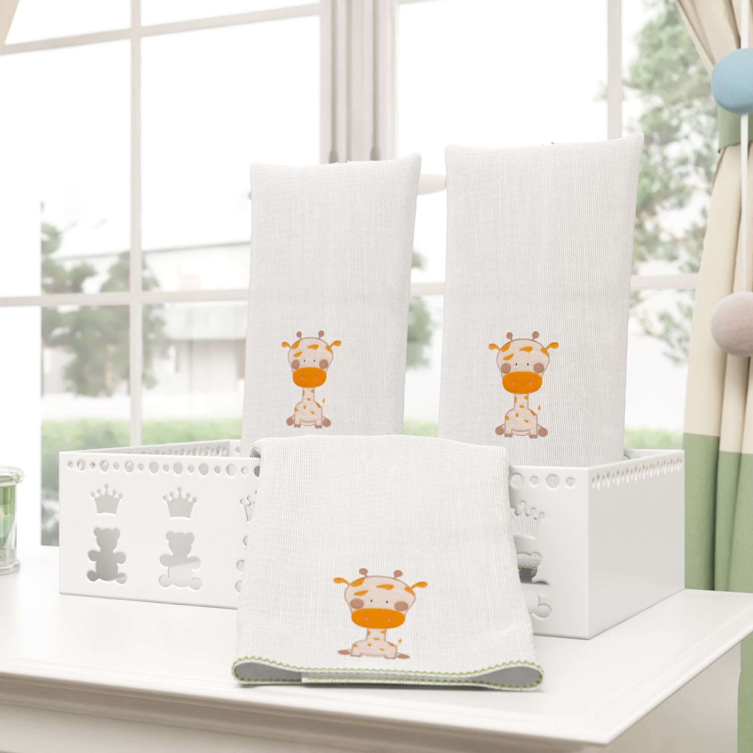 Jogo de Fraldas Ombro Brincadeira na Selva com 3