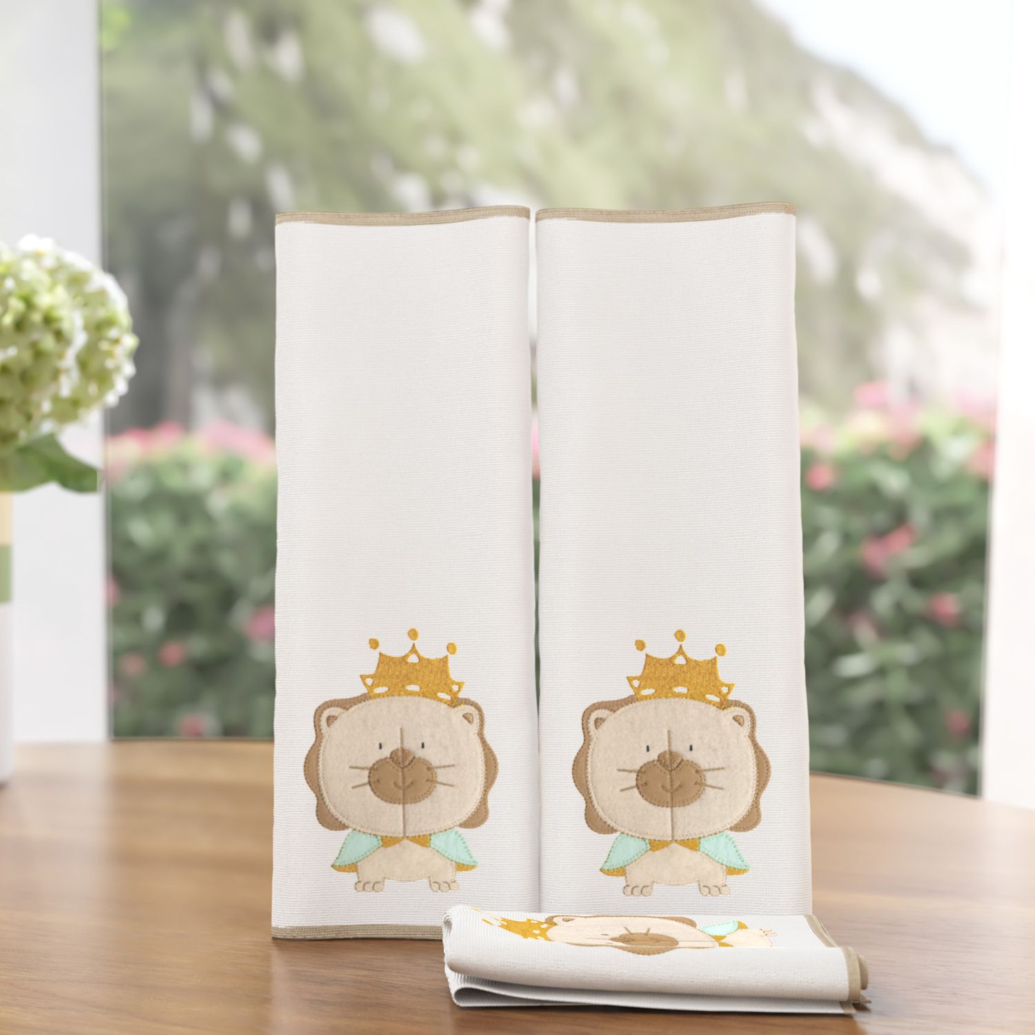 Jogo de Fraldas de Boca Malha Reizinho da Floresta