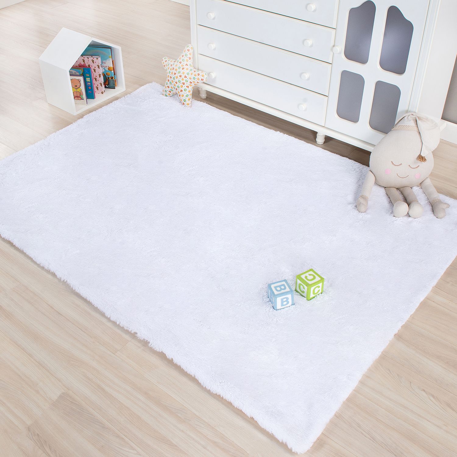 Tapete Sutille Branco Fofinho 1,90 M