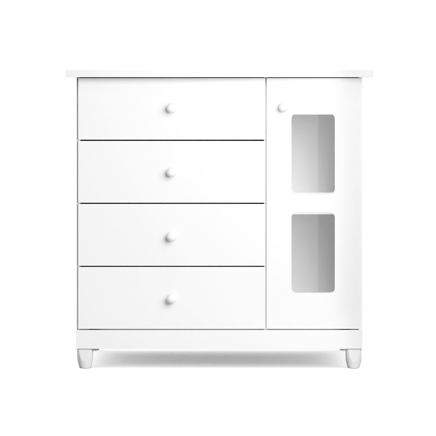 Cômoda Infantil Branco com Porta Mila