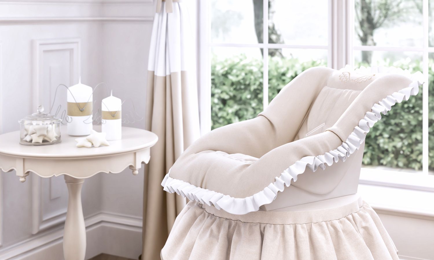 Capa de Bebê Conforto Anjo Bege