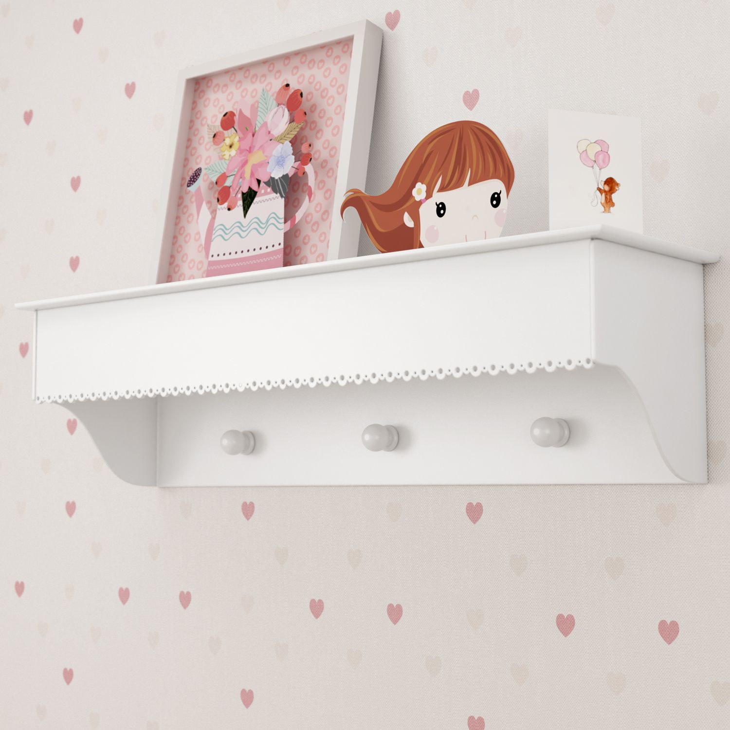 Prateleira com Cabideiro Clássica