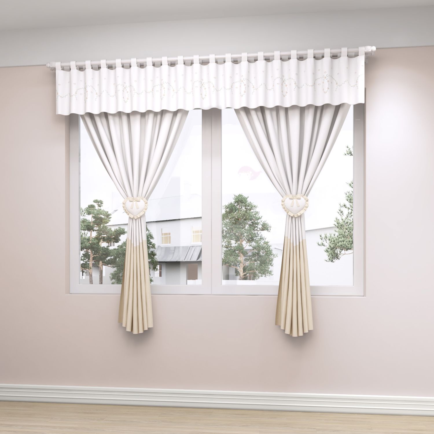 Cortina Alice Rosa 1,50m