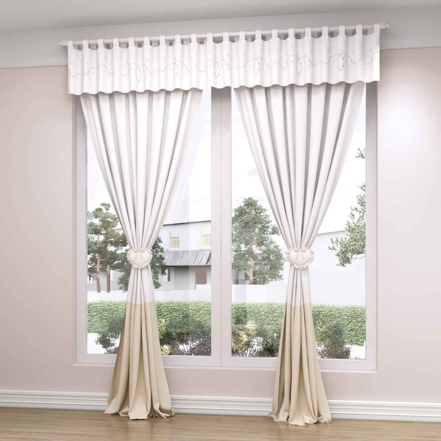 Cortina Alice Rosa 1,50m