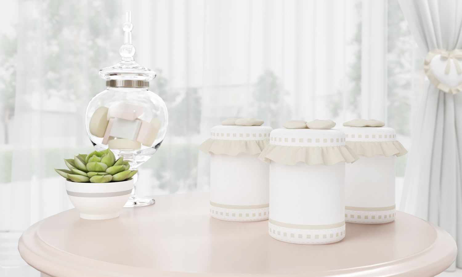 Jogo de Potes Alice Rosa