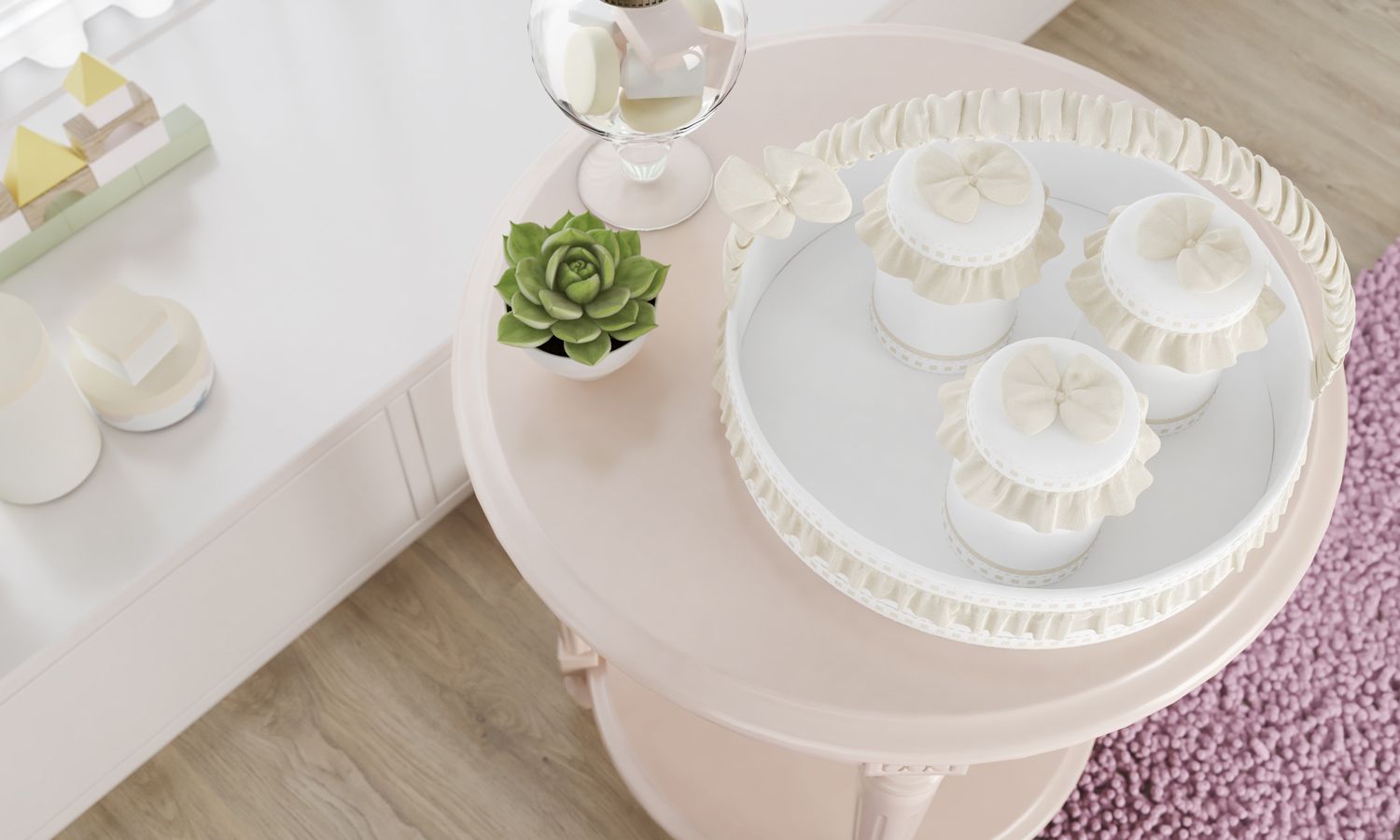 Jogo de Potes Alice Rosa