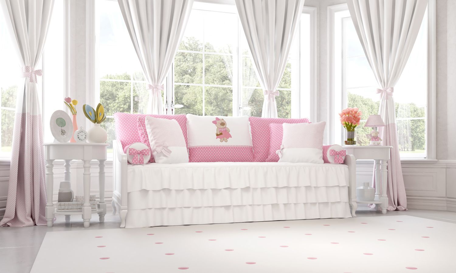 Kit Cama Babá Nina Luxuosa