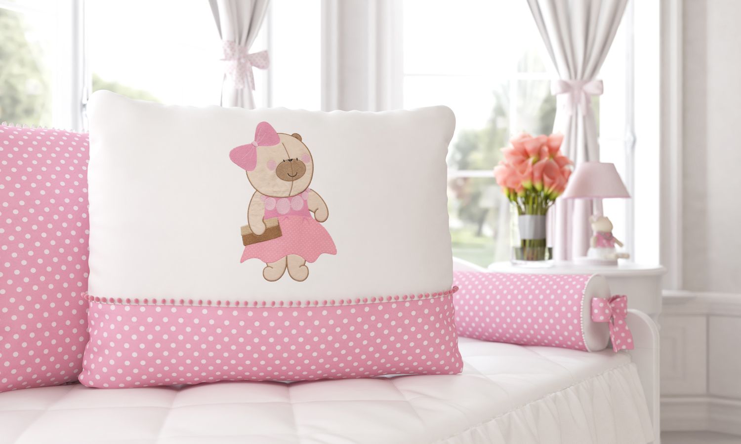 Kit Cama Babá Nina Luxuosa