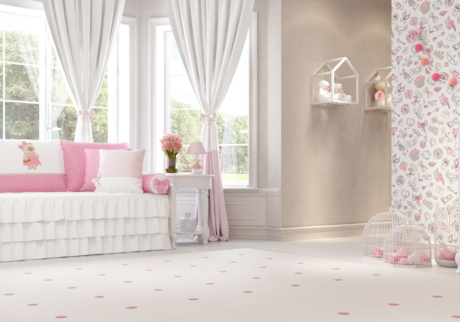 Kit Cama Babá Nina Luxuosa