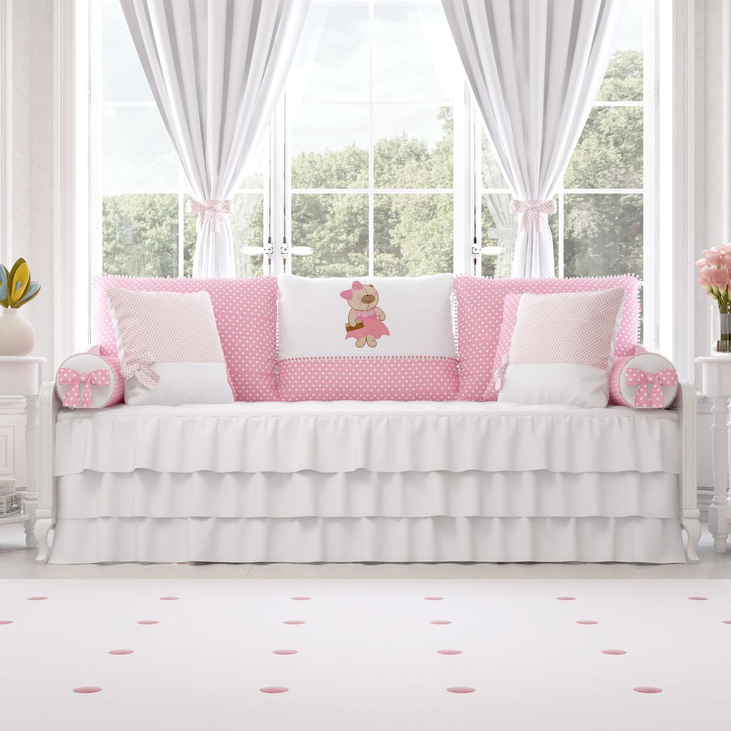 Kit Cama Babá Nina Luxuosa