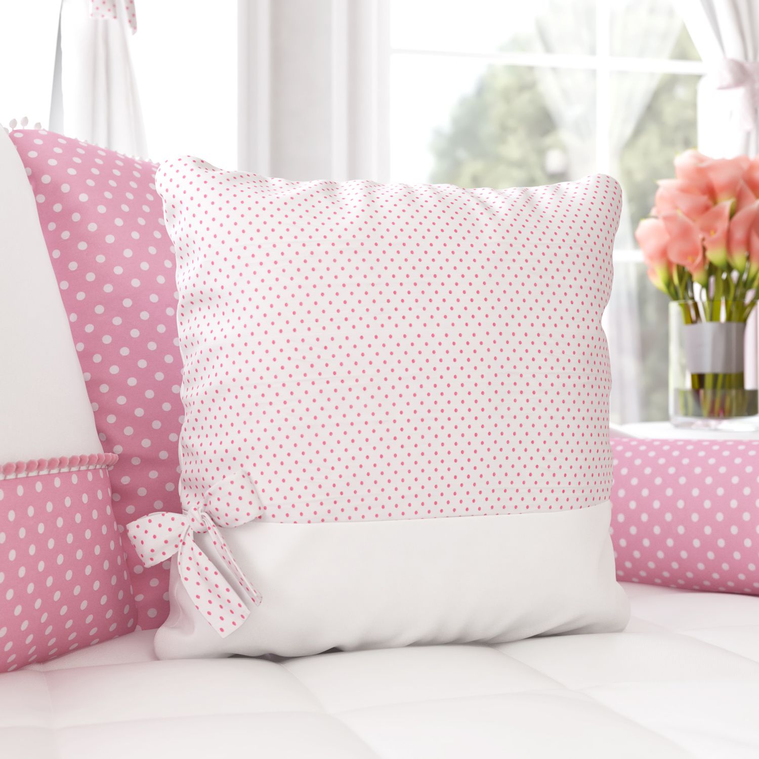 Almofada Laço Nina Luxuosa 38cm