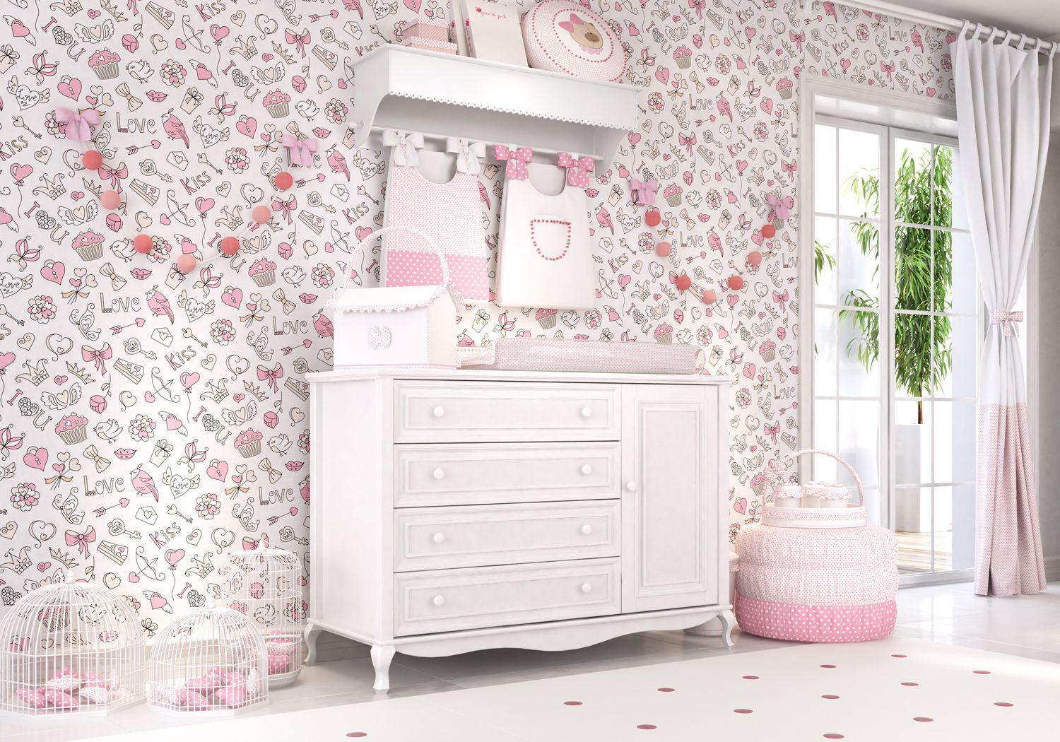 Porta Fraldas Nina Luxuosa