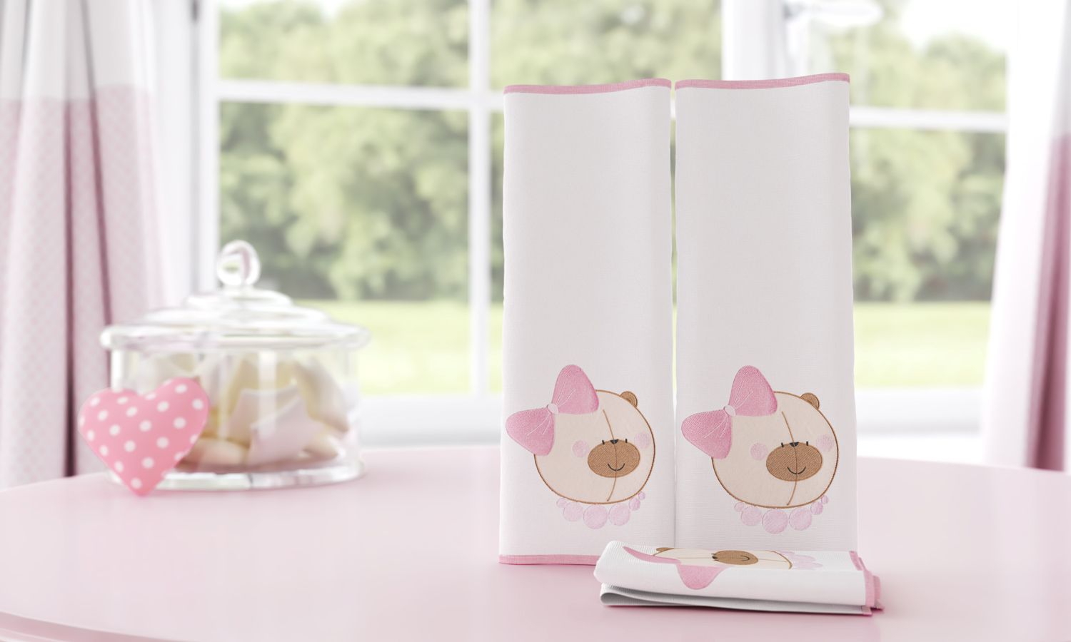 Jogo de Fraldas de Boca Malha Nina Luxuosa