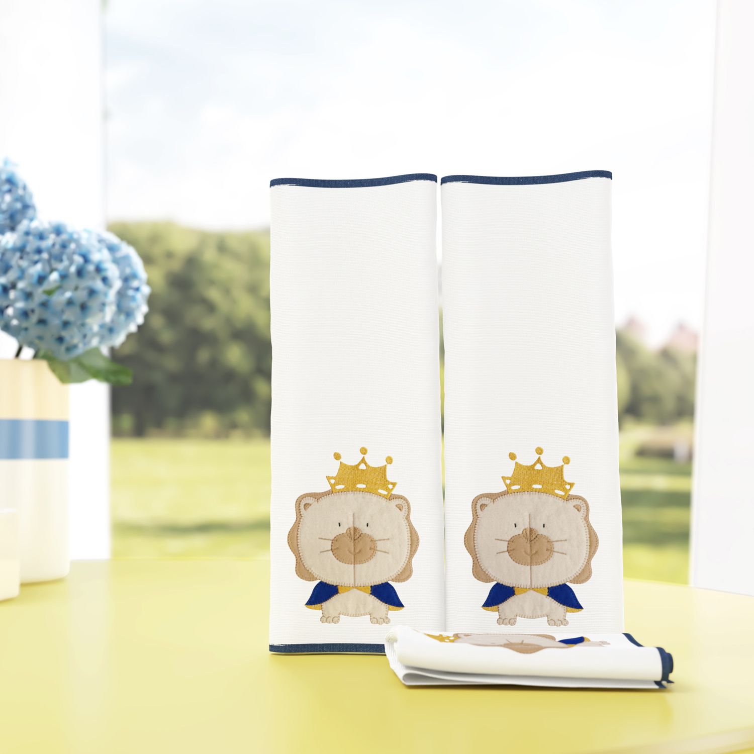 Jogo de Fraldas de Boca Malha Reizinho da Floresta