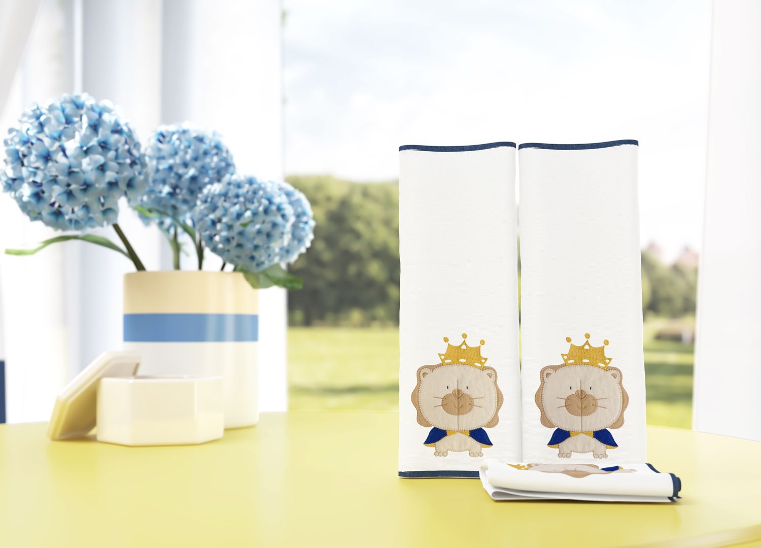 Jogo de Fraldas de Boca Malha Reizinho da Floresta