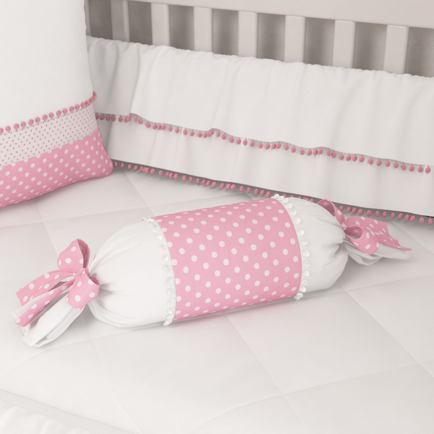 Almofada Apoio Bala Nina Luxuosa 60cm