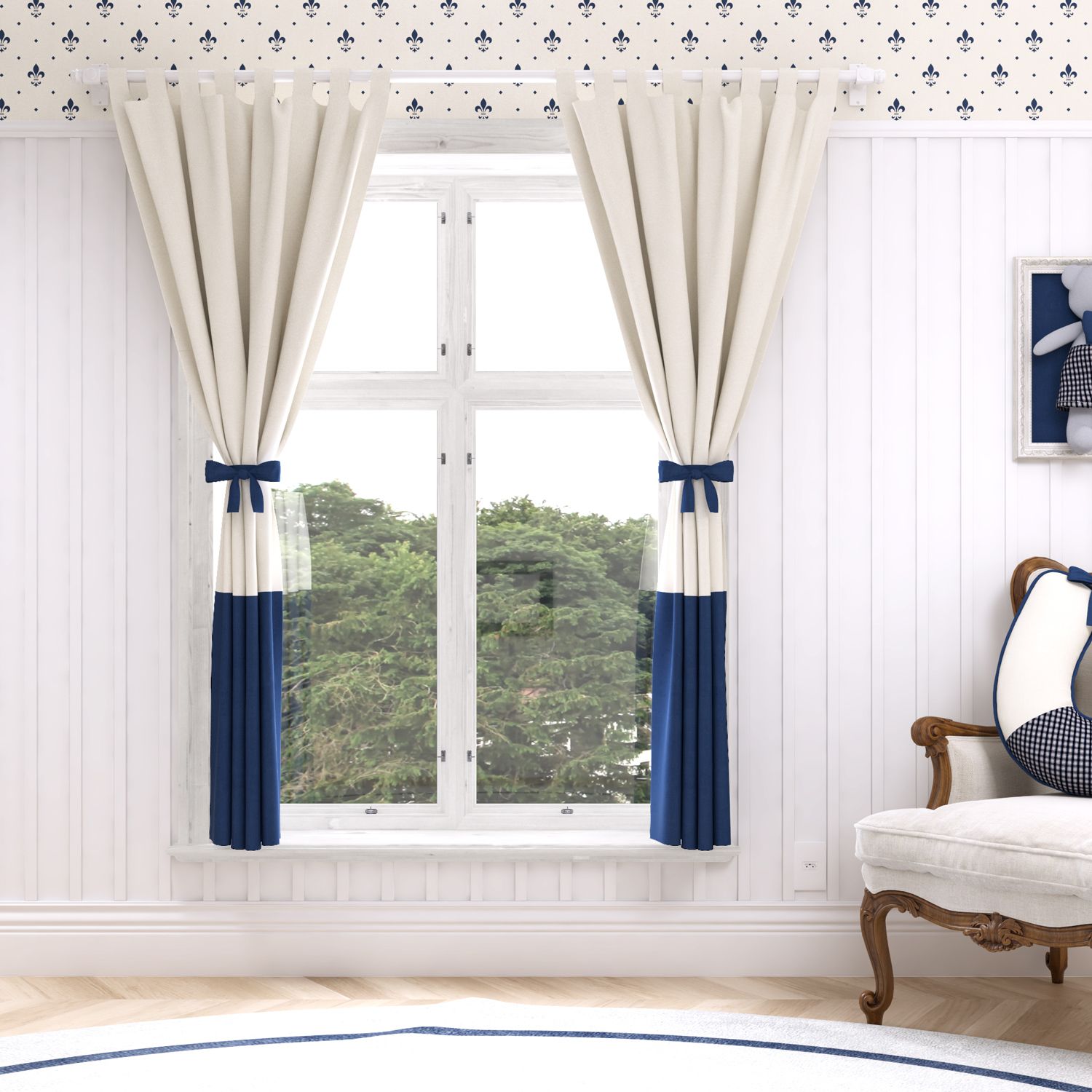 Cortina Petit Xadrez 1,50m