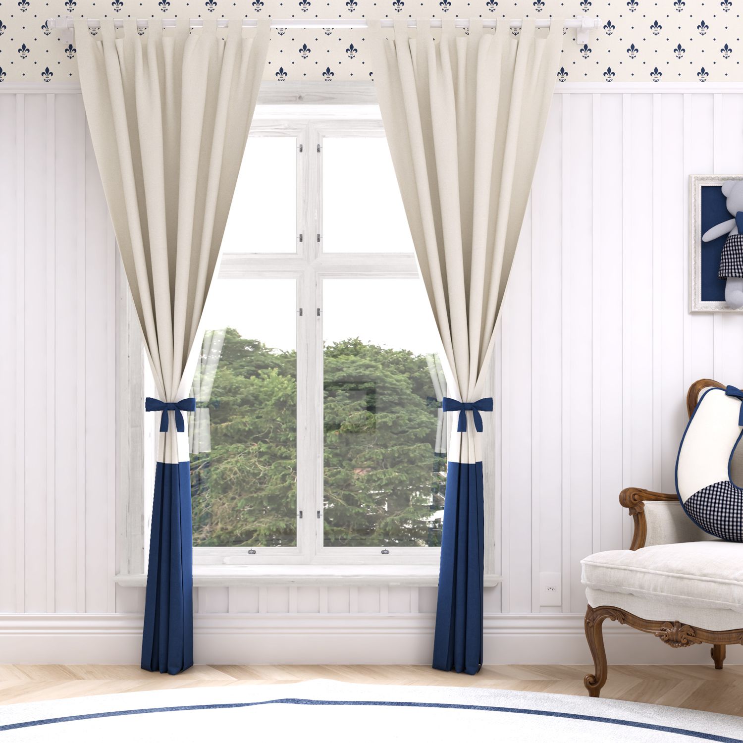 Cortina Petit Xadrez 1,50m