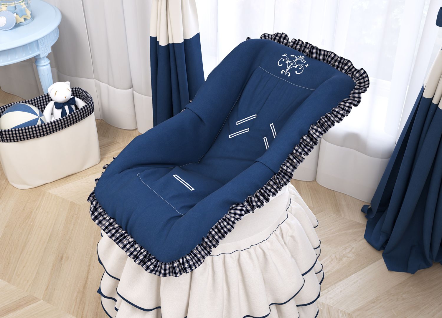 Capa de Bebê Conforto Petit Xadrez