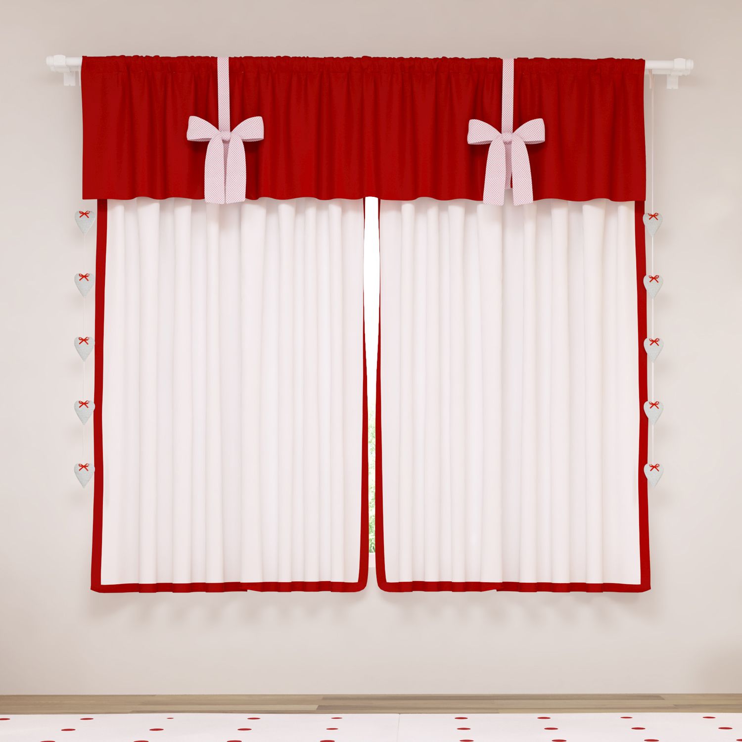 Cortina Chapeuzinho Vermelho 1,50m