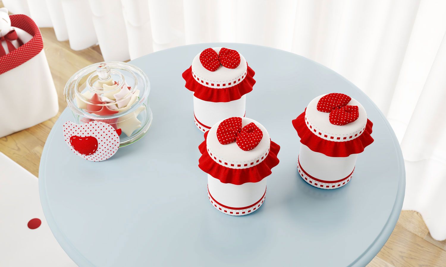 Jogo de Potes Chapeuzinho Vermelho