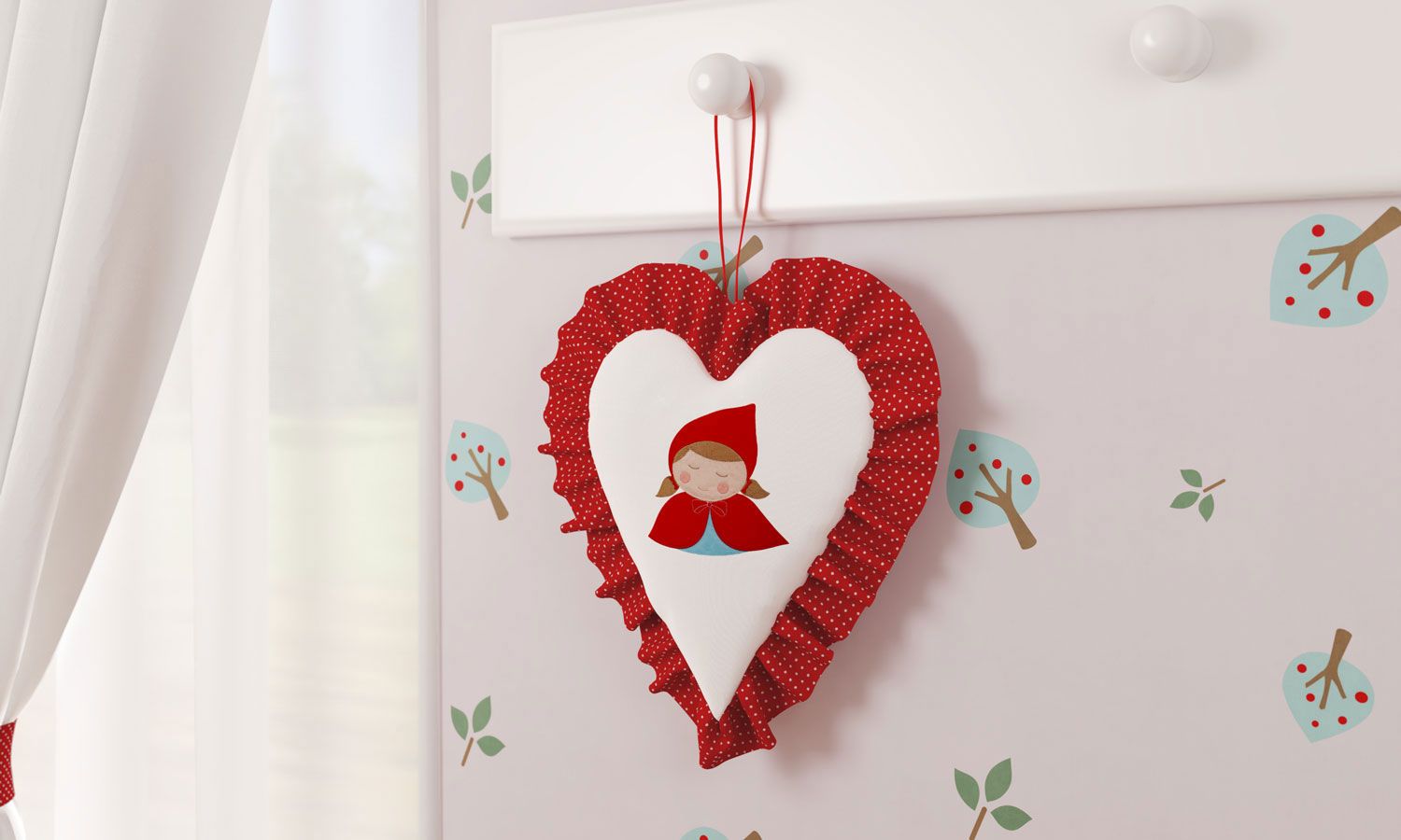 Porta Maternidade Chapeuzinho Vermelho