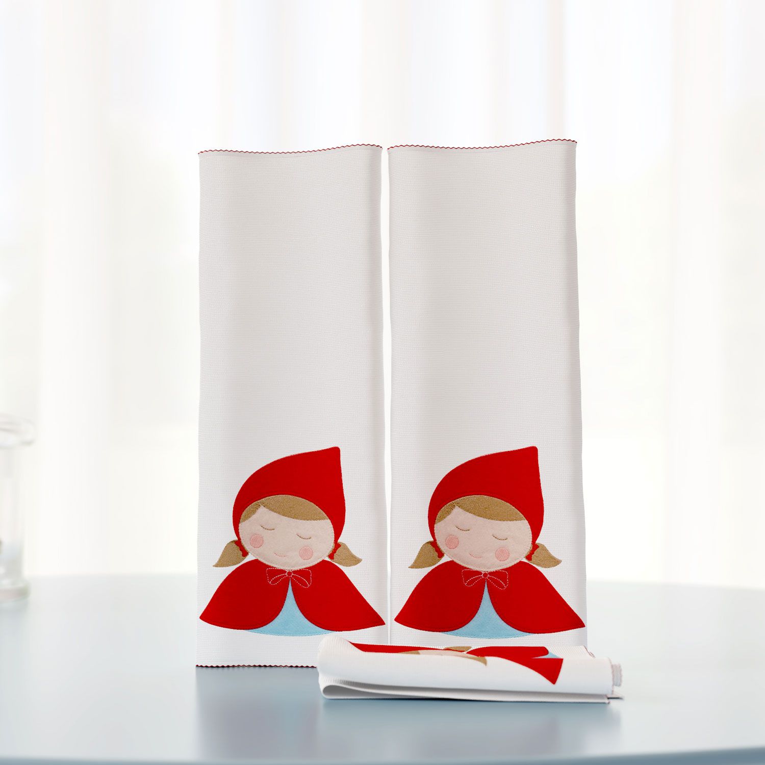 Jogo de Fraldas de Boca Malha Chapeuzinho Vermelho