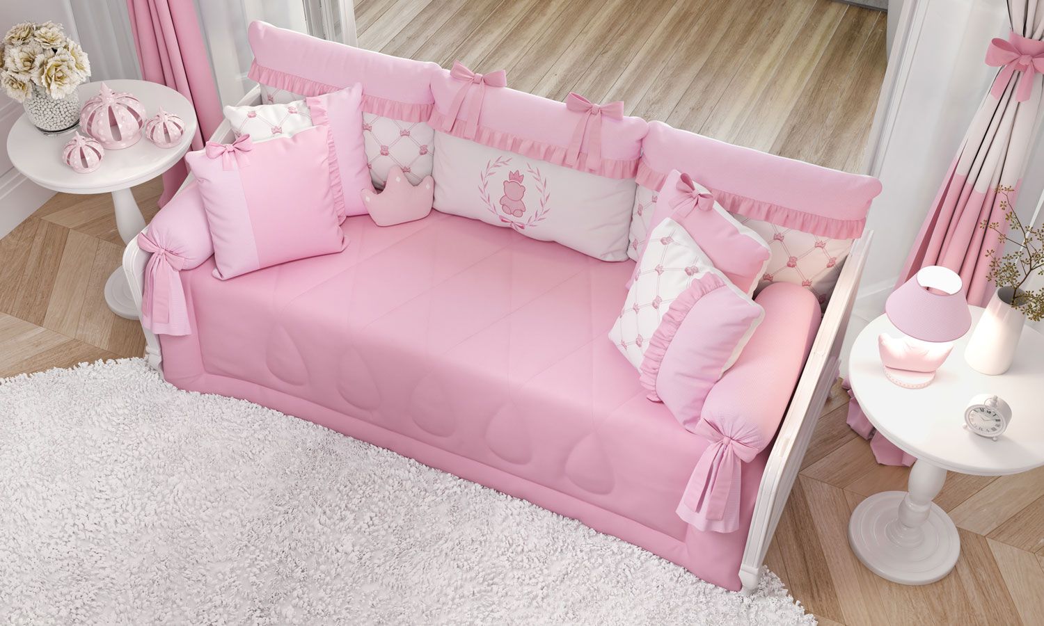 Kit Cama Babá Ursinho Clássico Marinho