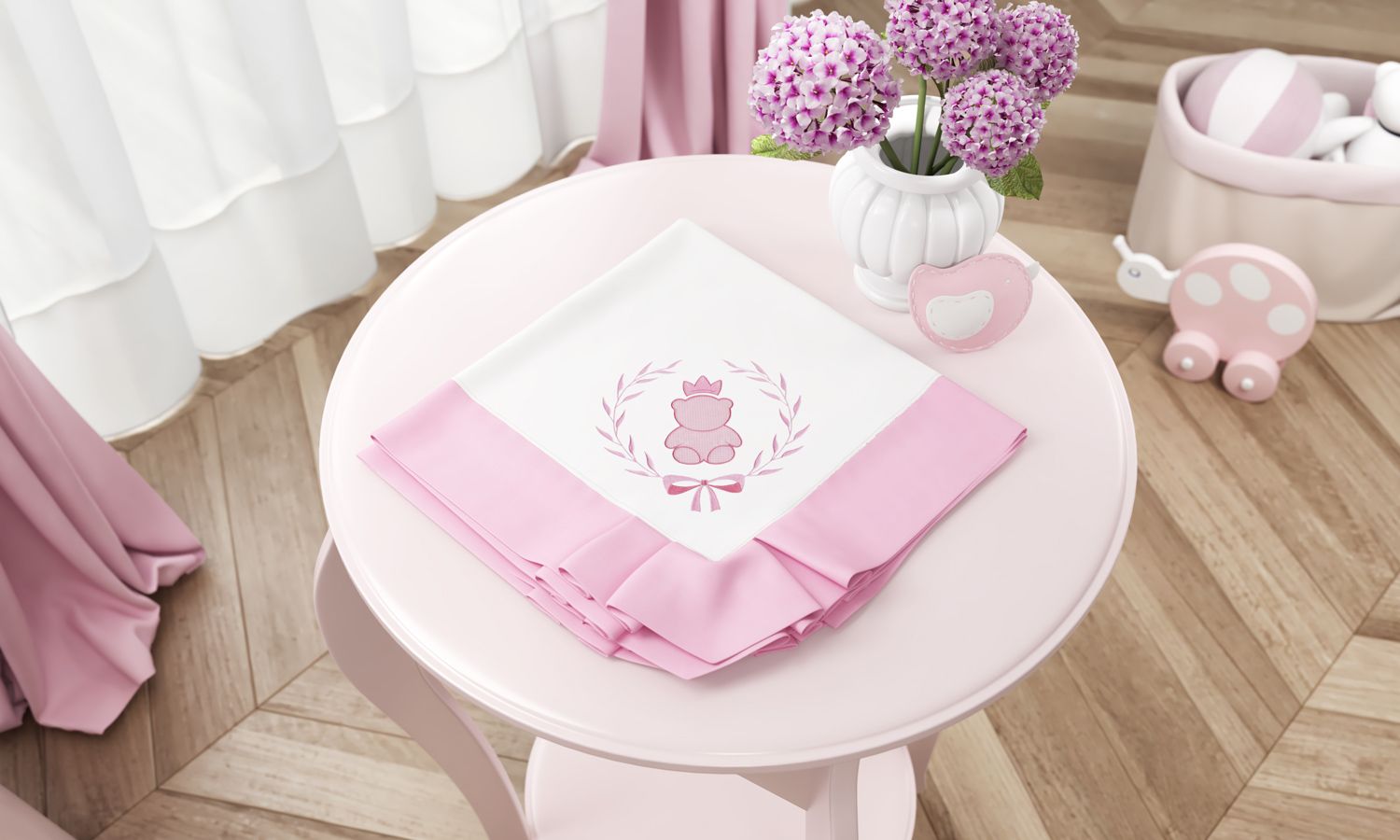 Manta Ursinho Clássico Marinho 75cm