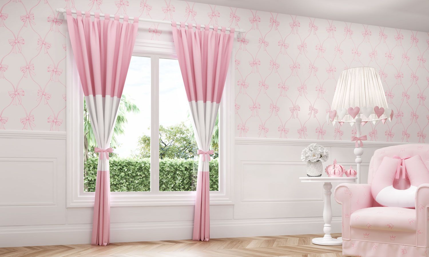 Cortina Ursinho Clássico Marinho 1,50m