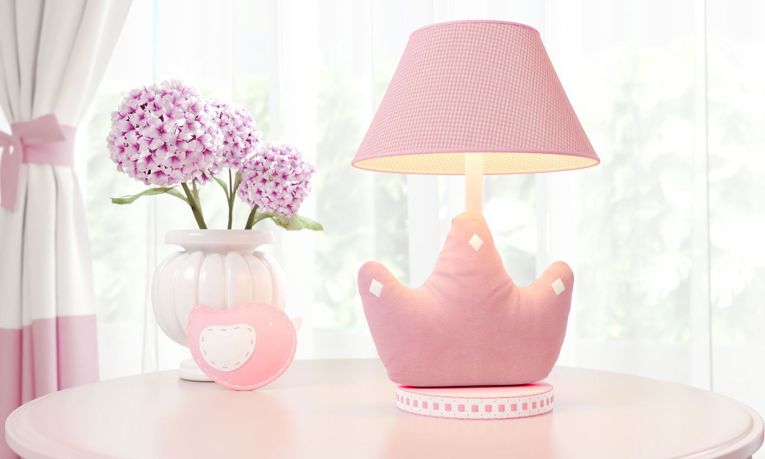 Abajur Simples Príncipe Clássico Xadrez Azul Marinho