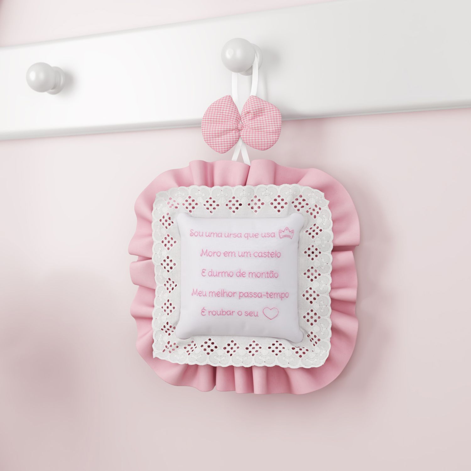 Medalhão Maternidade Ursinho Clássico Marinho