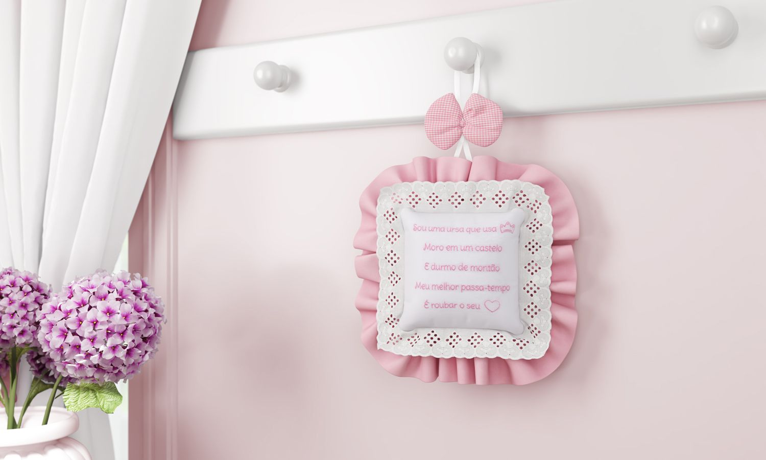 Medalhão Maternidade Ursinho Clássico Marinho