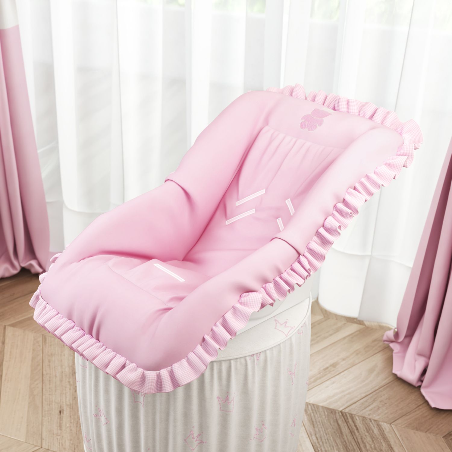 Capa de Bebê Conforto Ursinho Clássico Marinho