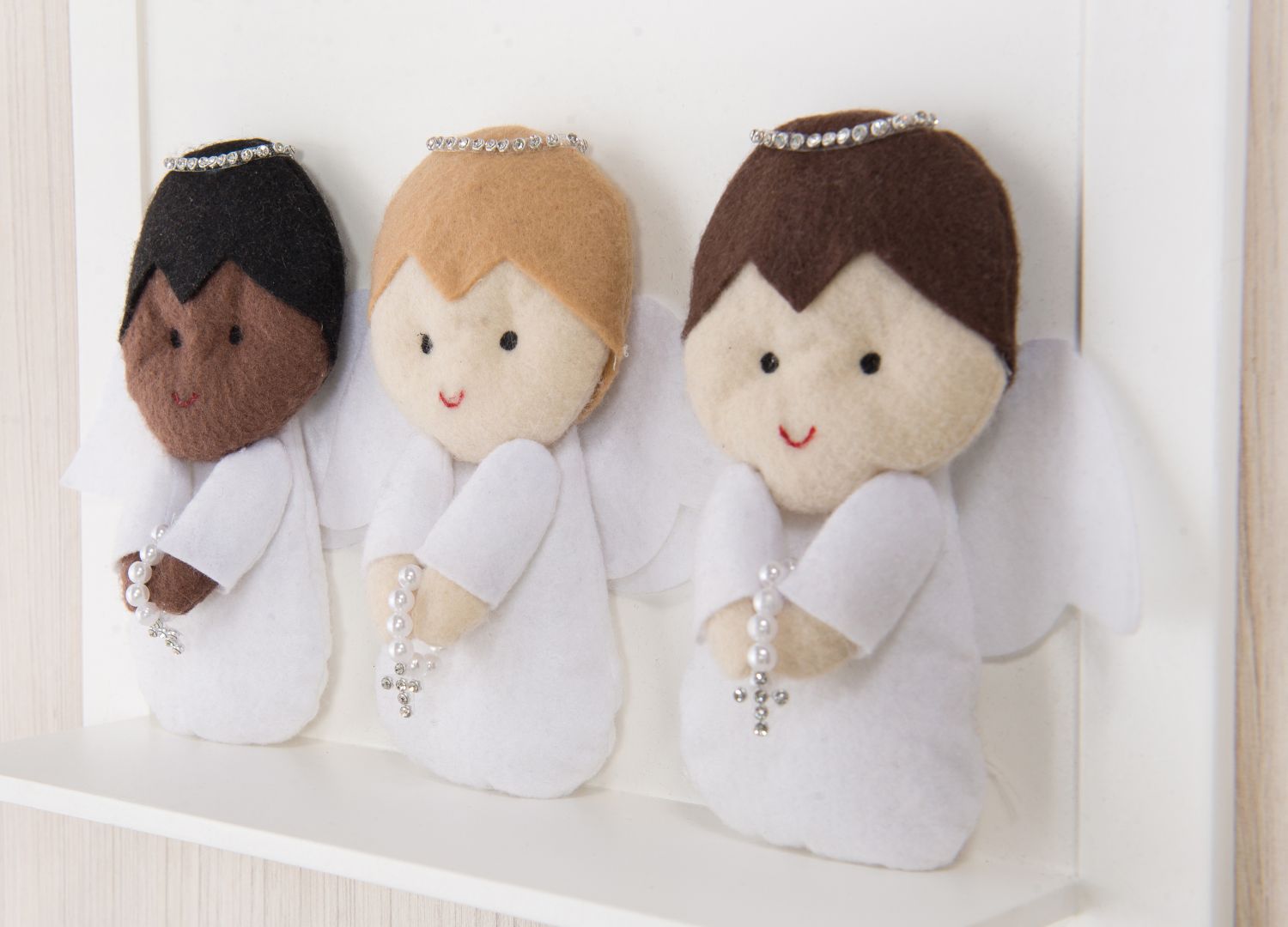 Quadro Nicho Prateleira Anjinhos