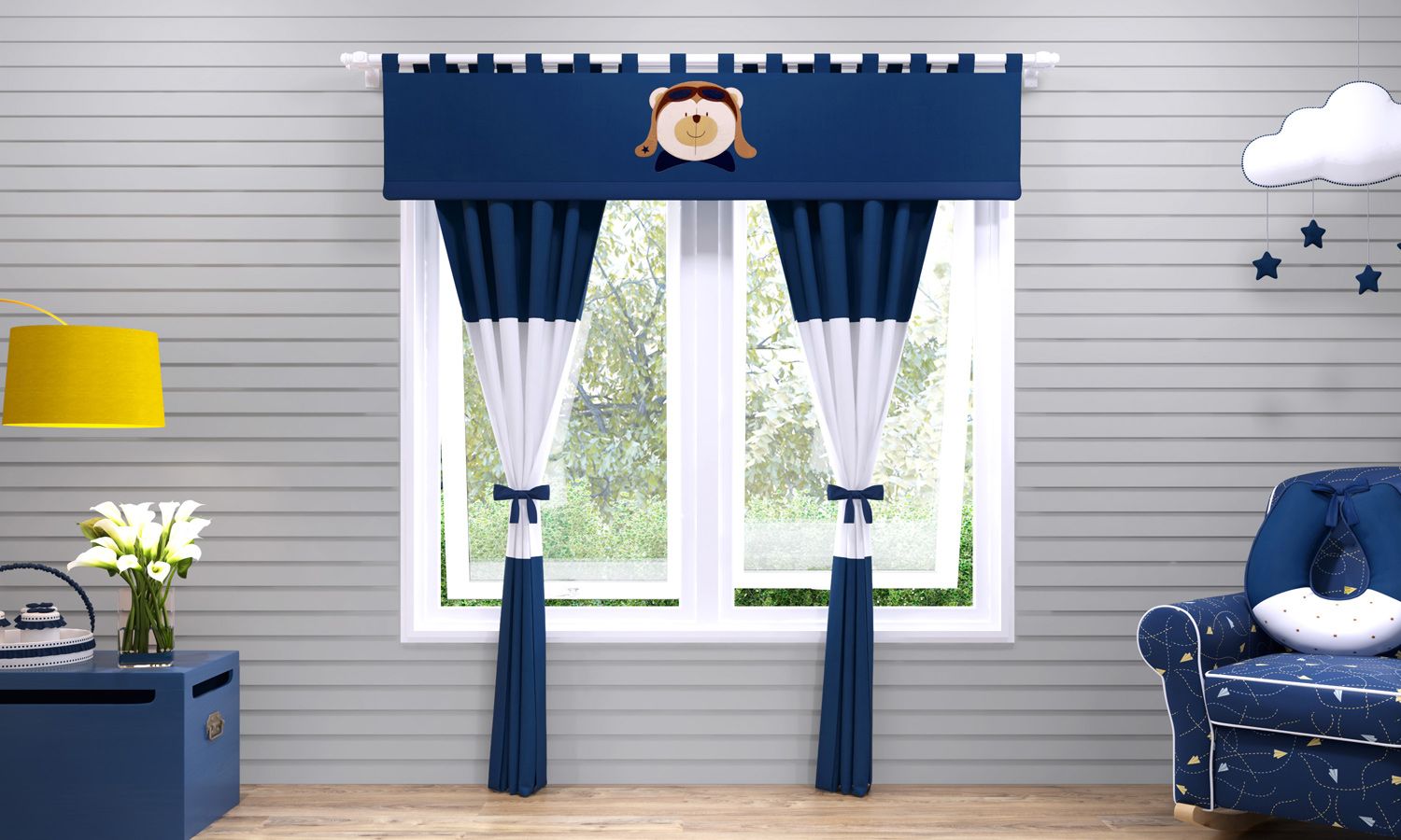 Cortina Urso Aviador 1,50m