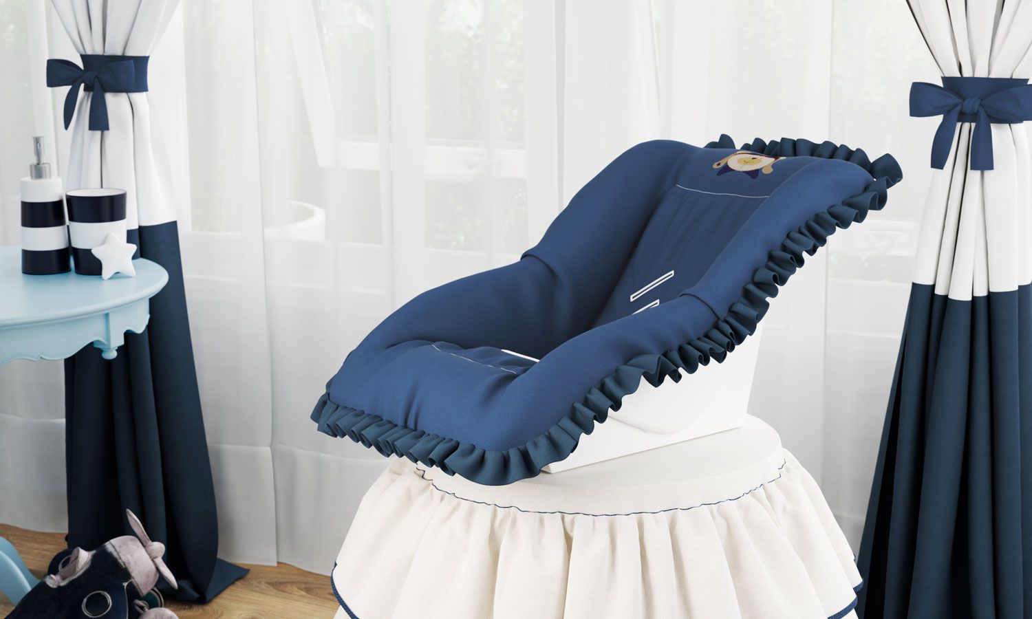 Capa de Bebê Conforto Urso Aviador