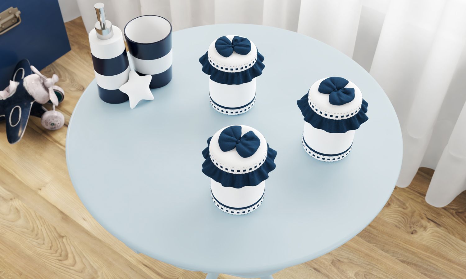 Jogo de Potes Urso Aviador